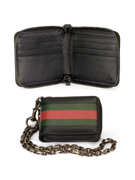 gucci chain wallet mens|men's gucci wallets for cheap.